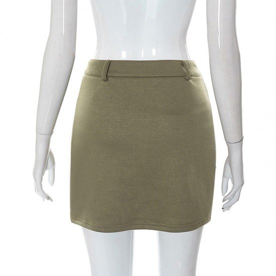  2022 New Summer Khaki Short Skirts