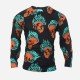  Casual Skull Printing Round Neck Men's Pullover