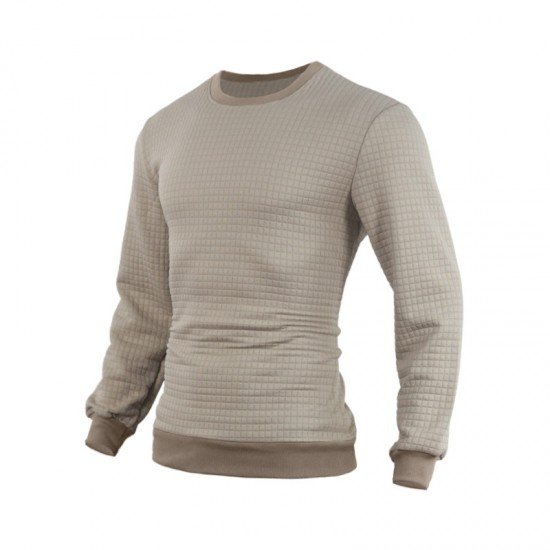  Casual Round Neck Men's Long Sleeve Top