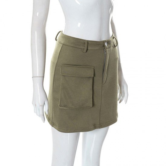  2022 New Summer Khaki Short Skirts