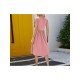  Pure Color Round Neck Women's Sleeveless Dress