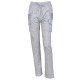 Ruched Solid Drawstring Women Long Pant Trousers