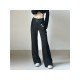 Black Flare Pant Trousers For Ladies