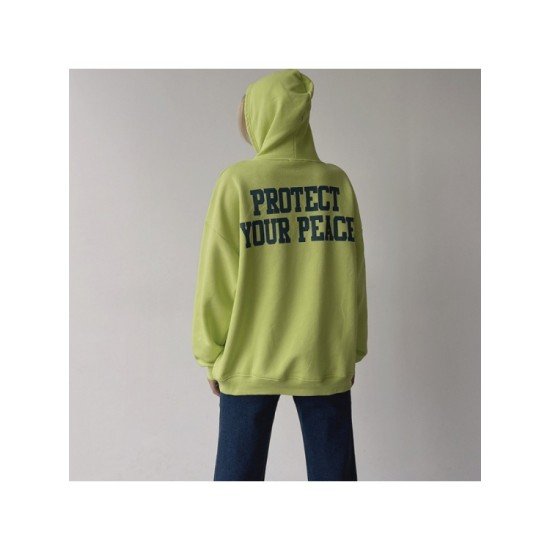 Loose Trendy Graphic Women Hooded Tops