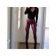  Pure Color Tight Leather Women's Long Pants