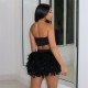  Sexy Backless Sleeveless Top And Short Skirt Set