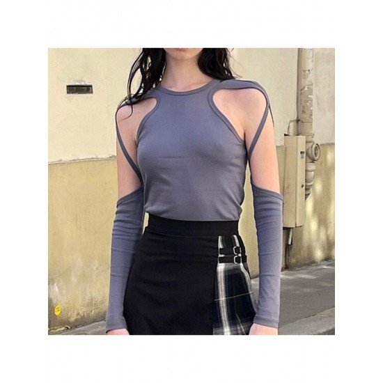  2022 Summer Design Bandage Pure Color Women's Top