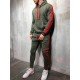 Exercise Contrast Color Hoodie With Long Pants