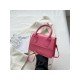  Women's Fashion PU Pure Color Simple Satchels