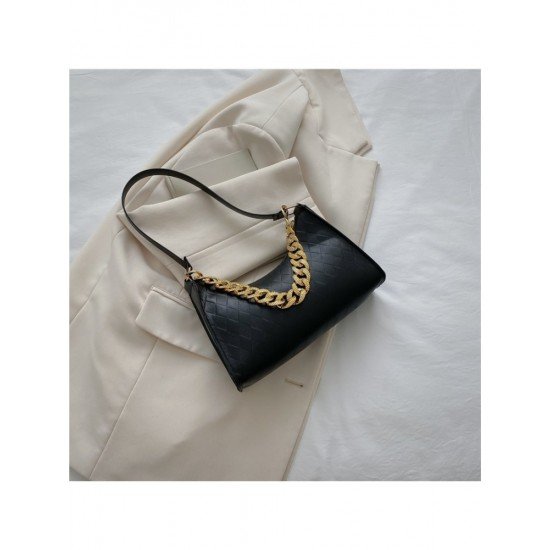 Street PU Solid Color Chain Armpits Bags