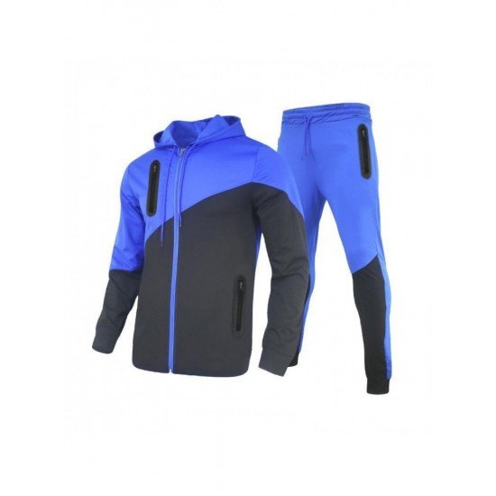 Active Workout Hooded Coat And Trousers Sets For Men