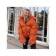  Winter Pure Color Hooded Women's Cotton Down Coats