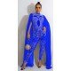 Zipper Up Hot Drilling Ladies Stylish Jumpsuits