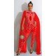 Zipper Up Hot Drilling Ladies Stylish Jumpsuits