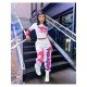 Hip Hop Printed Matching 2 Piece Jogger Sets