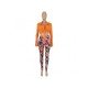 Printed Fall Matching 2 Piece Trouser Sets