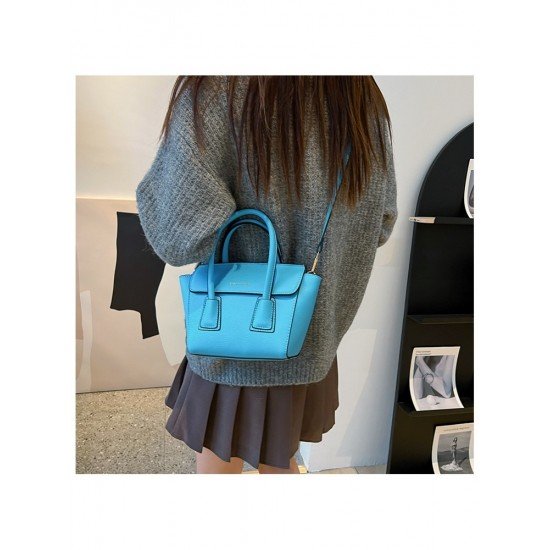  2022 Fashion PU Pure Color Messenger Bag