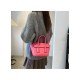  2022 Fashion PU Pure Color Messenger Bag