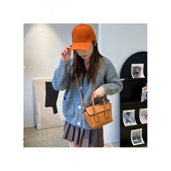  2022 Fashion PU Pure Color Messenger Bag