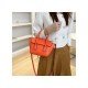  2022 Fashion PU Pure Color Messenger Bag