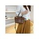  2022 Fashion PU Pure Color Messenger Bag