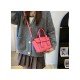  2022 Fashion PU Pure Color Messenger Bag