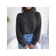  Turtle Neck Pure Color Solid Ladies Sweaters