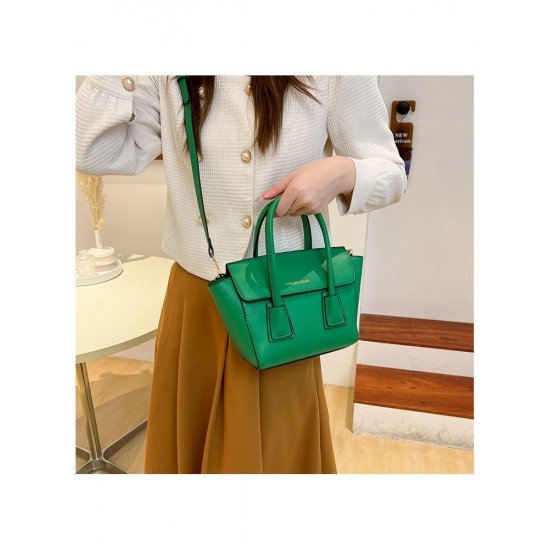  2022 Fashion PU Pure Color Messenger Bag