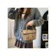  2022 Fashion PU Pure Color Messenger Bag