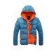 Fashion Solid Zipper Mens Winter Coats