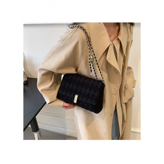 Trendy Chain Black Shoulder Bags For Ladies