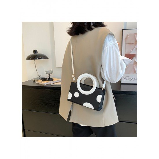  Fashion Contrast Color Shoulder Bag For Women