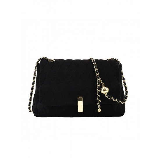 Trendy Chain Black Shoulder Bags For Ladies