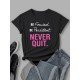 Casual Easy Matching Letter Printed Summer T Shirts