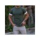 Casual Contrast Color Short Sleeve Tee Shirts For Men