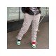 Tie Wrap Design Sports Drawstring Trousers