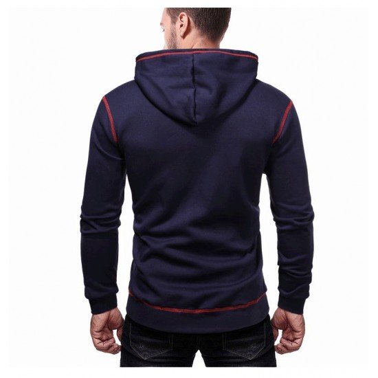  Casual Loose Hooded Men's Long Sleeve Sweater