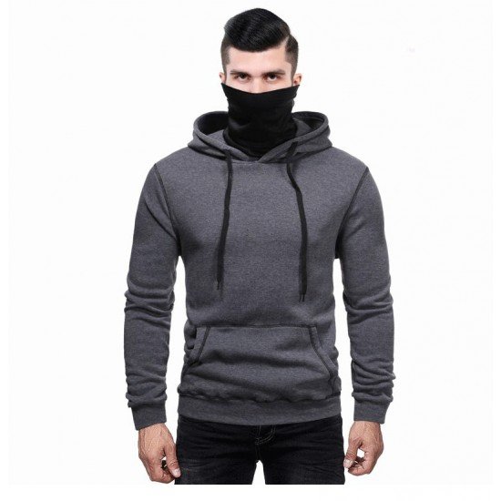  Casual Loose Hooded Men's Long Sleeve Sweater