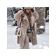  Winter Pure Color Plush Lambswool Coats