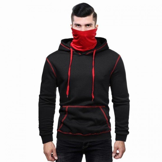  Casual Loose Hooded Men's Long Sleeve Sweater