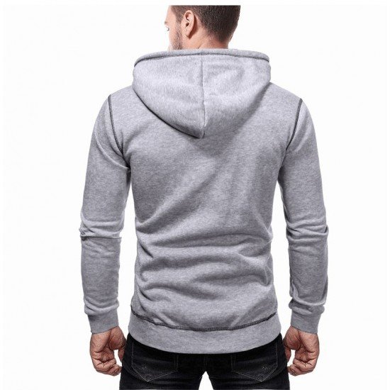  Casual Loose Hooded Men's Long Sleeve Sweater