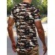  Men's Camouflage Sports Workout Short Sleeve T-Shirt