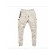  Casual Pure Color Zipper Men's Long Pants