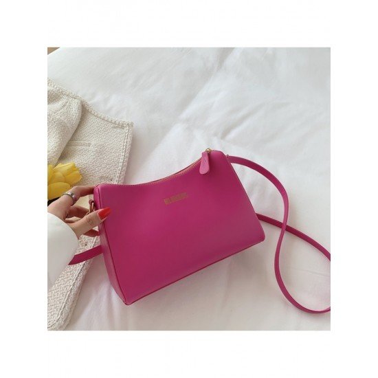  Stylish Simple PU Pure Color Shoulder Bag