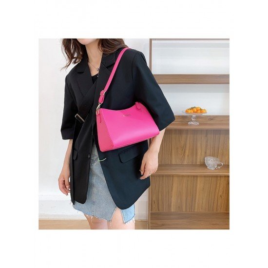  Stylish Simple PU Pure Color Shoulder Bag