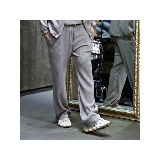 Summer Casual Straight Leg White Pants For Men