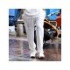 Summer Casual Straight Leg White Pants For Men