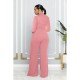 New Fashion Solid Long Sleeve Straight Leg Jumpsuits