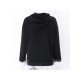 Casual Feathers Patchwork Hooded Women's Sweater