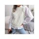  Pure Color Round Ncek Women's Knitwear Sweater